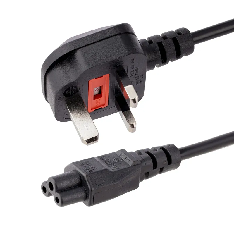 StarTech.com 3ft (1m) UK Laptop Power Cable. BS 1363 to C5 (Clover Lea