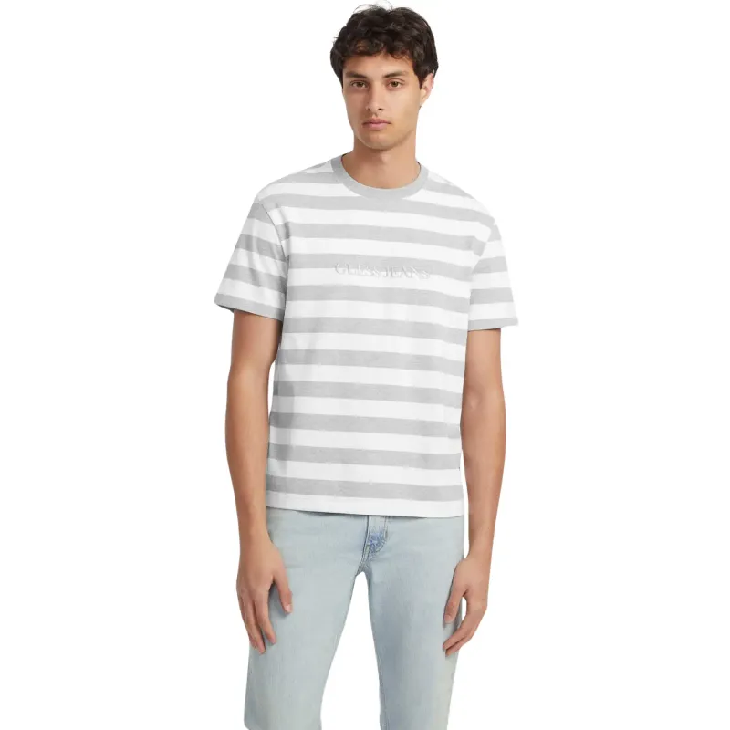 Striped T-shirt with logo Guess