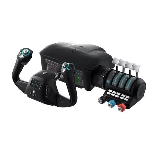 Turtle Beach VelocityOne Flight Universal Control System with Yoke Handle, Throttle Quadrant, Trim Wheel and Rudder Controls - Xbox Series X or S, Xbox One and Windows