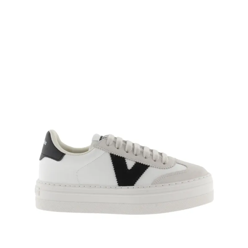 Leather and suede effect trainers Victoria Barcelona