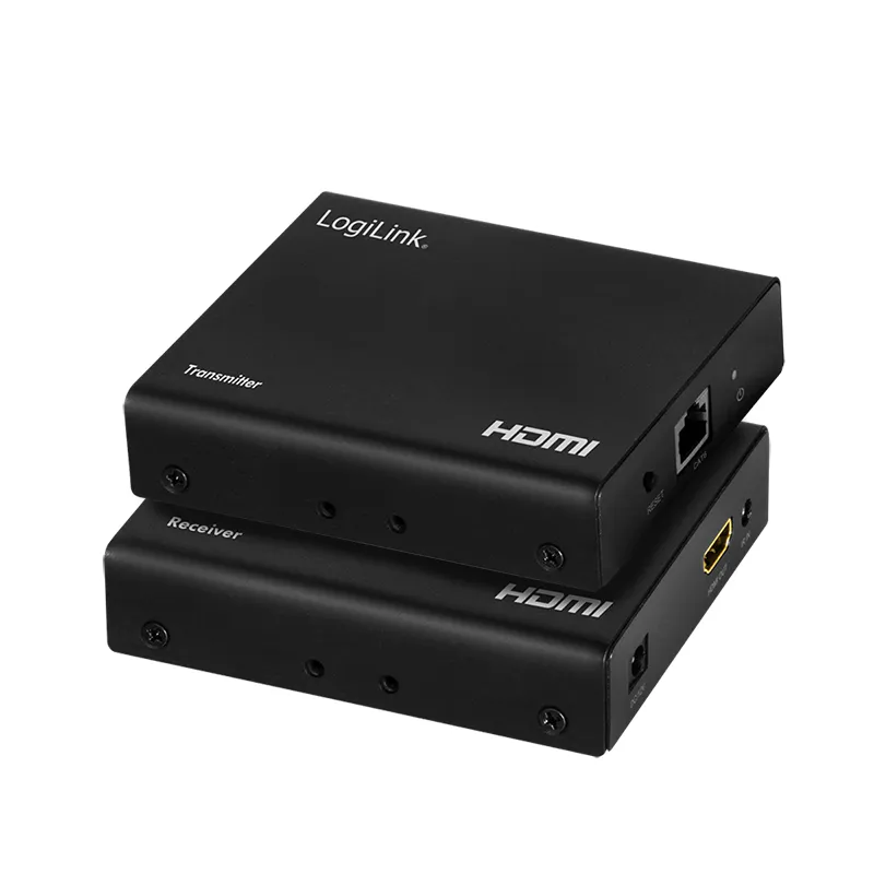 LogiLink HD0030 AV extender AV transmitter & receiver Black