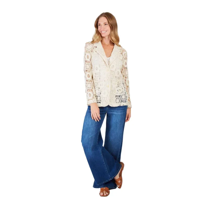 Lace Crochet Jacket Women Derhy Jonas
