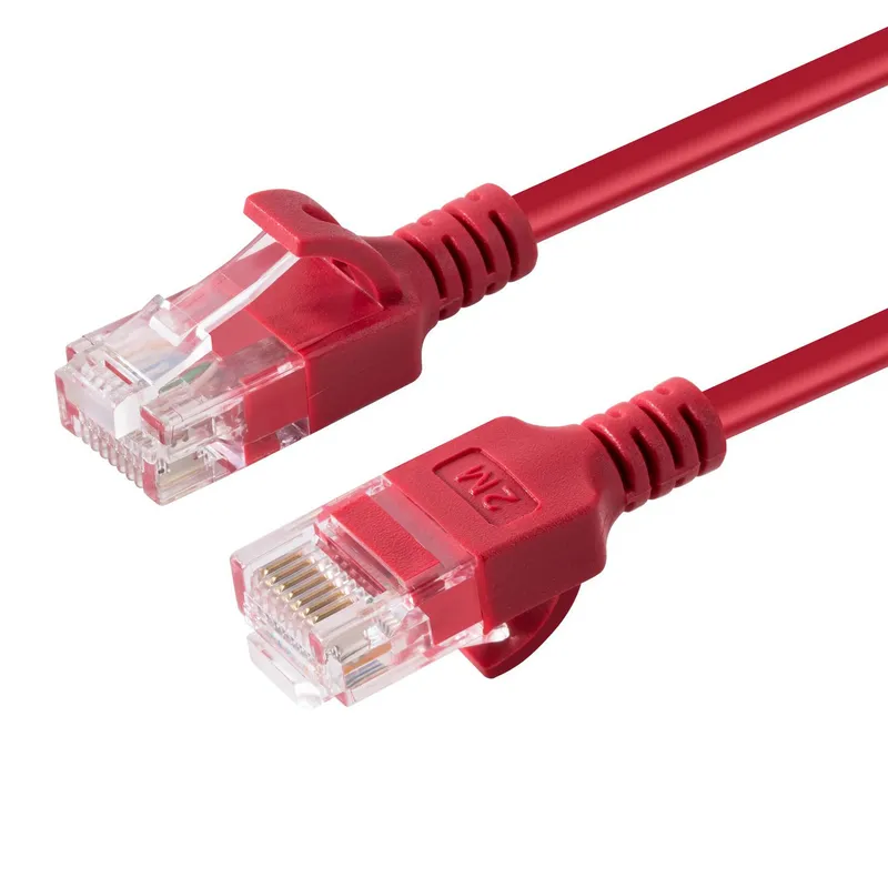 Microconnect V-UTP6A03R-SLIM networking cable Red 3 m Cat6a U/UTP (UTP