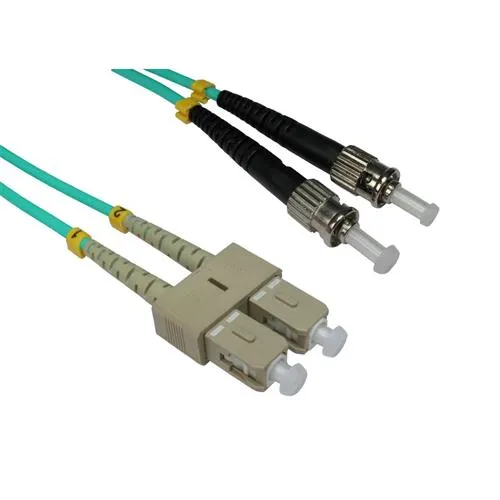 Cables Direct 2.0m ST-SC 50/125 OM3 InfiniBand/fibre optic cable 2 m Blue