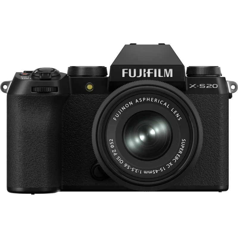 Fujifilm X-S20 Mirrorless Digital Camera - Black - Camera + 15-45mm Le