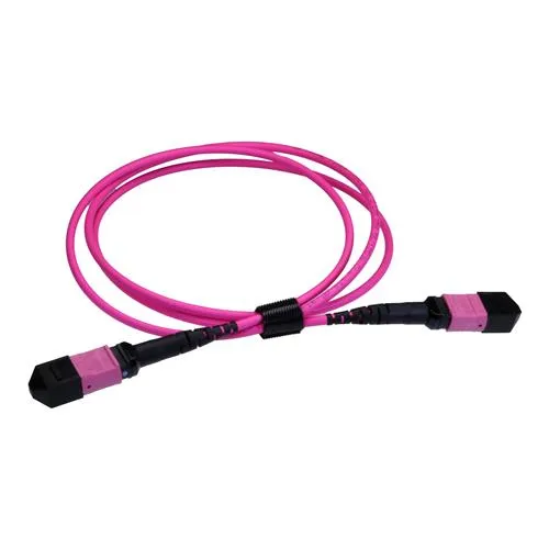 Cablenet MPO-12TC4MPO5EV InfiniBand/fibre optic cable 5 m Magenta Violet