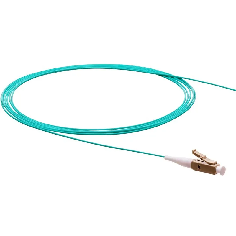 FDL 1M SIMPLEX LC PIGTAIL LEAD - 50/125/900um - OM4 AQUA BLUE