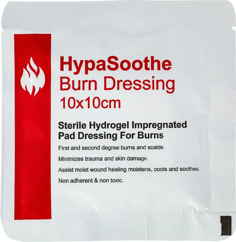 Safety First Aid Gro HypaSoothe Burn Dressing 10x10cm Sterile Hydrogel