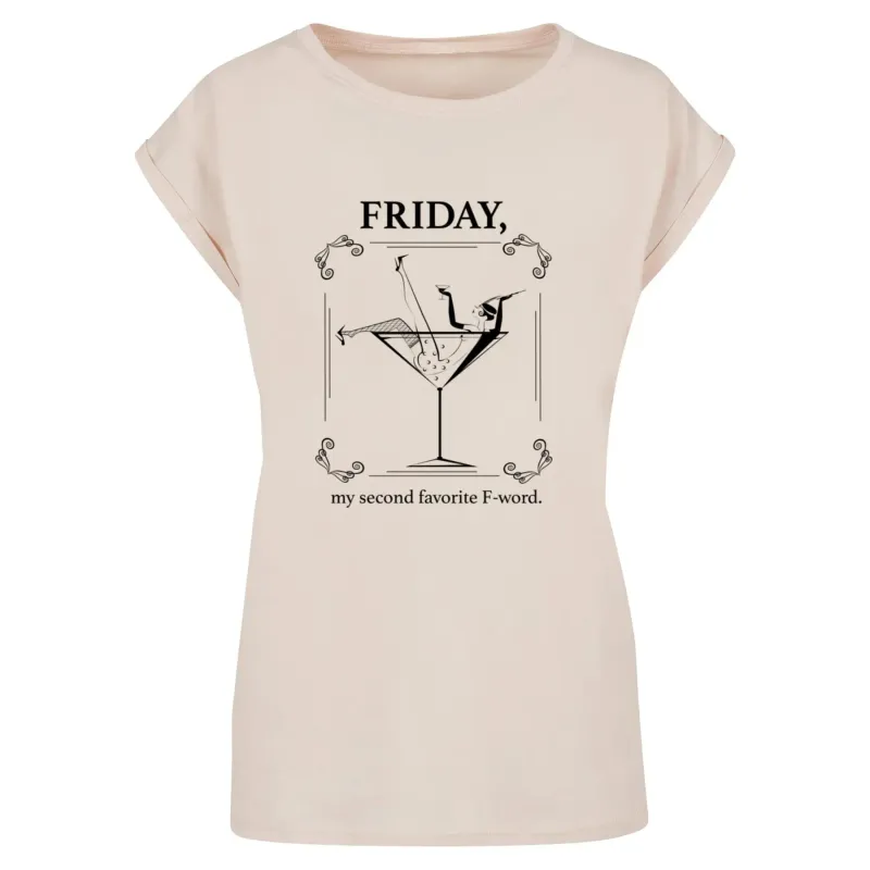 Women's T-shirt Mister Tee F-Word Extended Shoulder