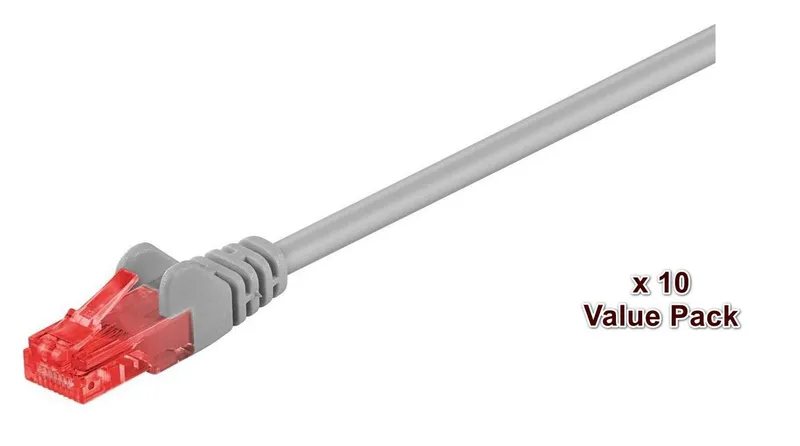 Microconnect V-UTP6005VP networking cable Grey 0.5 m Cat6 U/UTP (UTP)