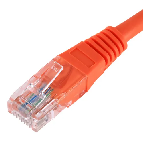 Cablenet 1.5m Cat5e RJ45 Orange U/UTP PVC 24AWG Flush Moulded Booted P