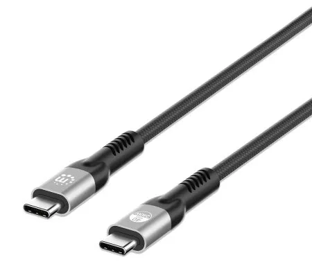 Manhattan Fast USB-C to USB-C Cable (240W). 1m. 240W Laptop Charging +
