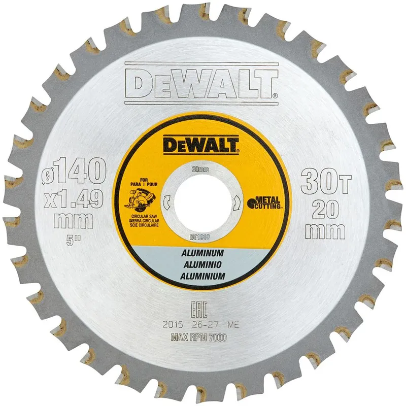 DeWalt Aluminum Cutting Circular Saw Blade