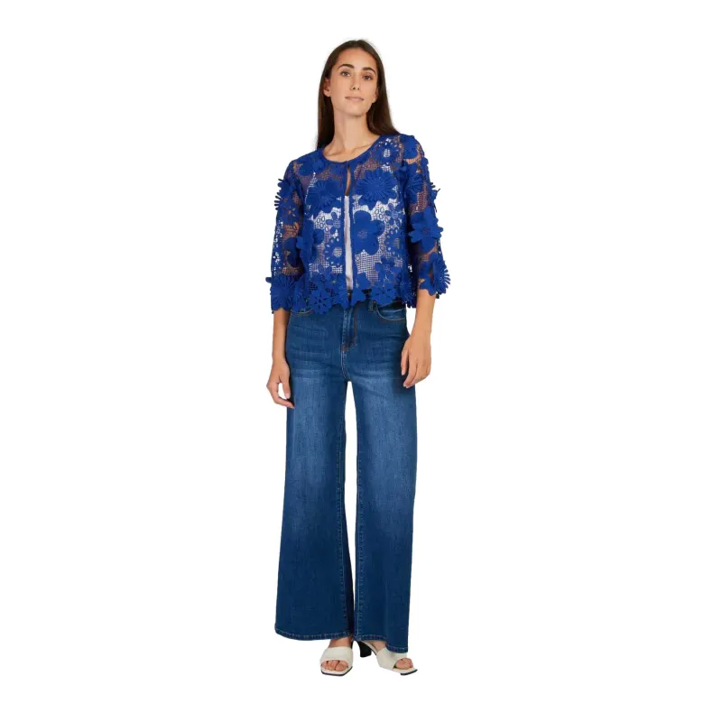Floral Lace Jacket Women Derhy Jeannette
