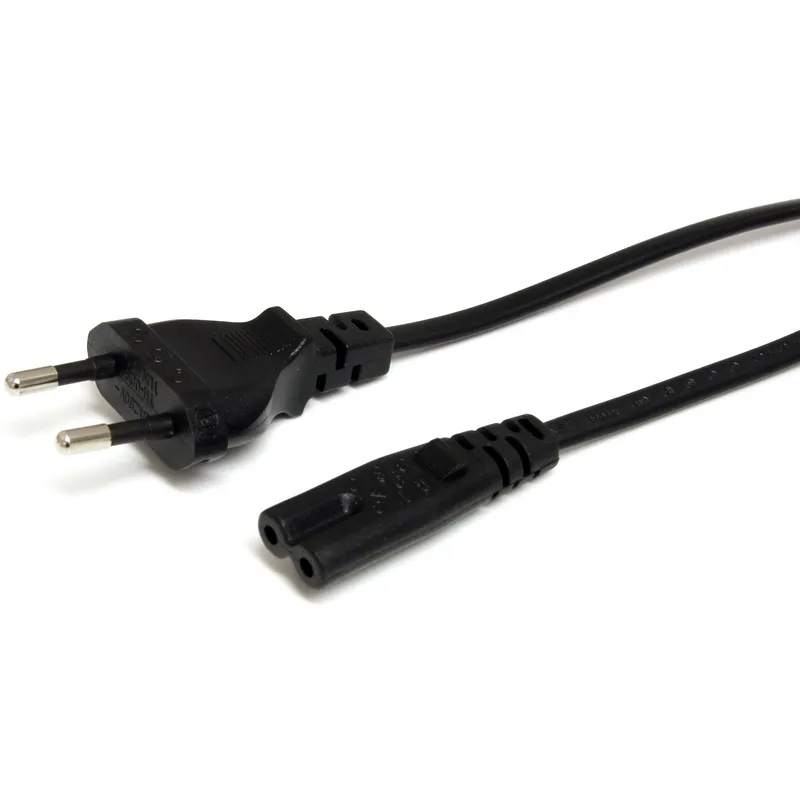 StarTech.com 1m (3ft) Laptop Power Cord. EU Plug to C7. 2.5A 250V. 18A