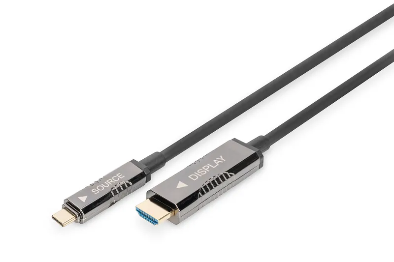 Digitus USB-C - HDMI AOC adapter cable. UHD 4K / 60 Hz. 20m