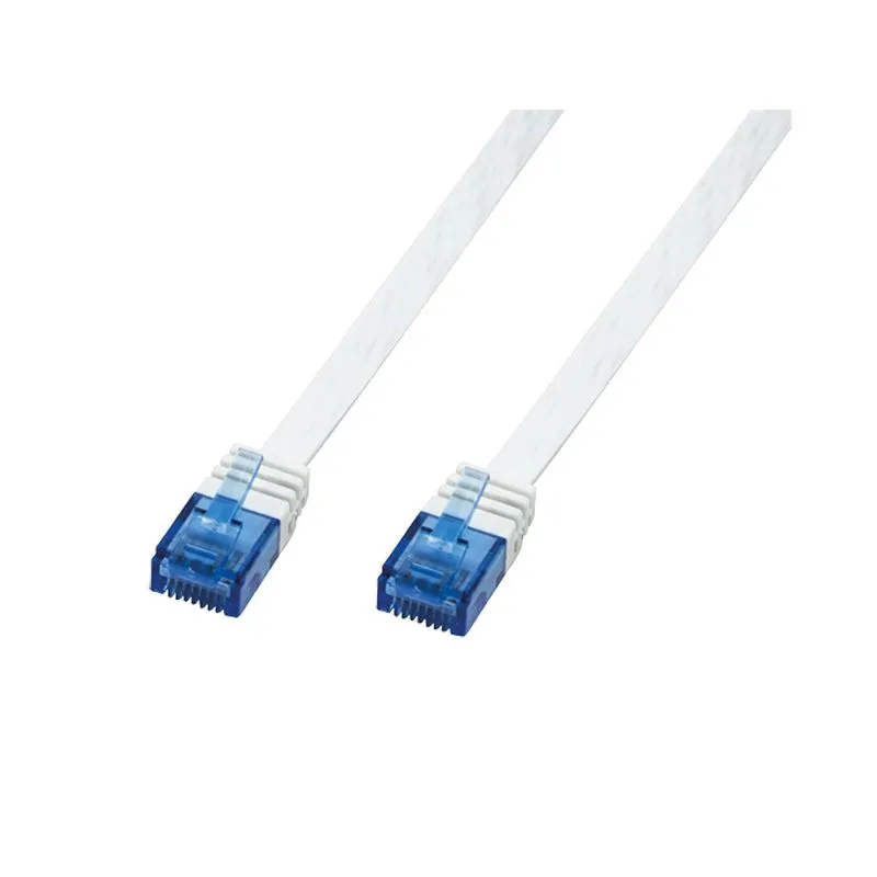 FDL 2M CAT.5e UTP FLAT PATCH CABLE - WHITE
