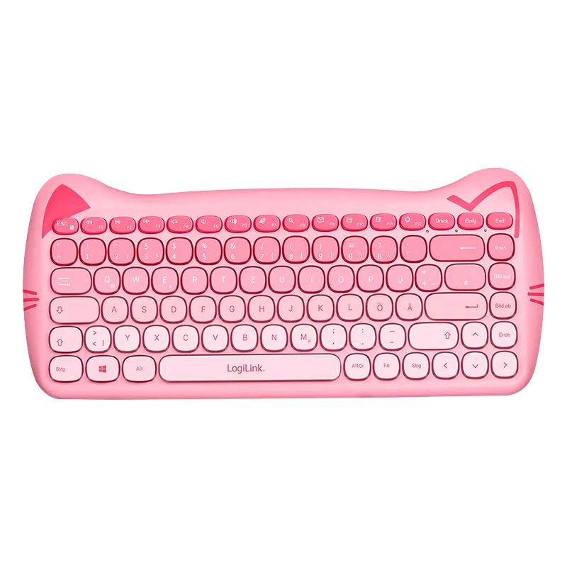 LogiLink Kids Keyboard 2.4G Combo set. pink