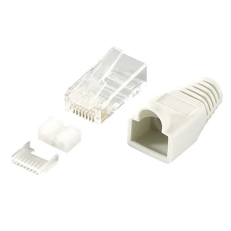 LogiLink MP0021 wire connector RJ45 Grey. Transparent