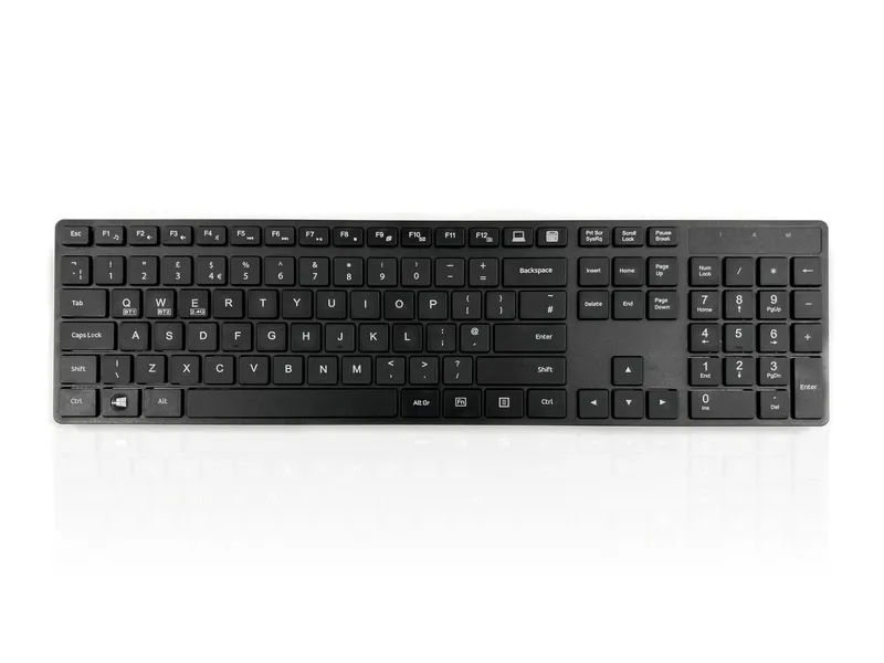 Accuratus KYBAC301-BTBLK keyboard Universal RF Wireless + Bluetooth QW