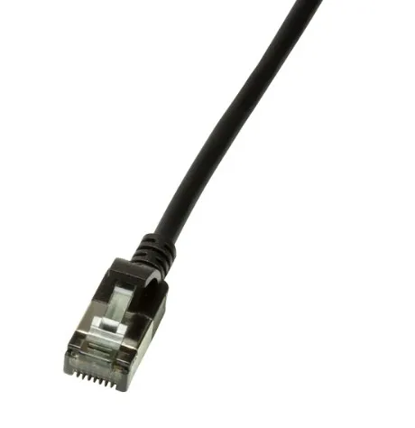 LogiLink Slim U/FTP networking cable Black 3 m Cat6a U/FTP (STP)