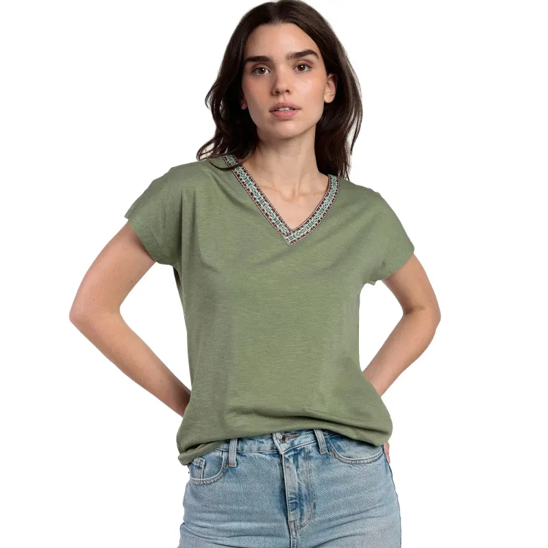 Women's V-neck T-shirt Admas Mexico