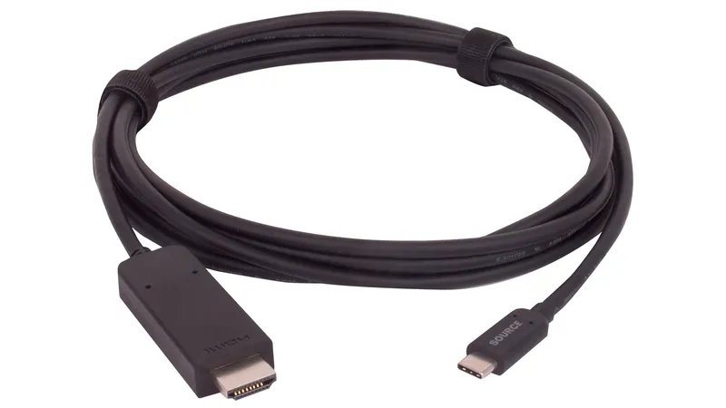 Liberty AV Solutions 15' Liberty Brand Molded USB C Male to HDMI A Male Cable