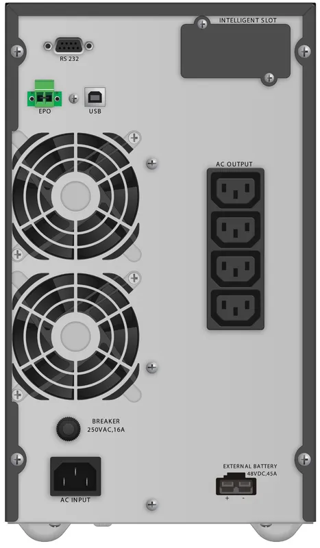 PowerWalker VFI 2000 TGB uninterruptible power supply (UPS) Double-con