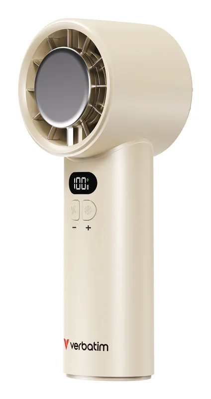 Verbatim Cool’n’Go IceTouch Handheld Fan White/Silver