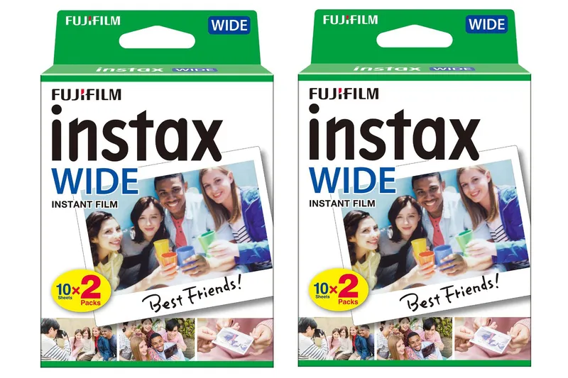 Fujifilm Instax Wide Picture Format Instant Photo Film - White - Pack of 40
