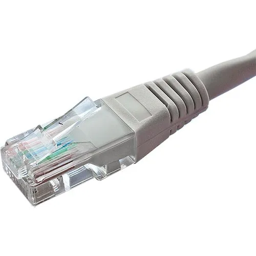Cablenet 1.5m Cat5e RJ45 Grey U/UTP PVC 24AWG Flush Moulded Booted Pat