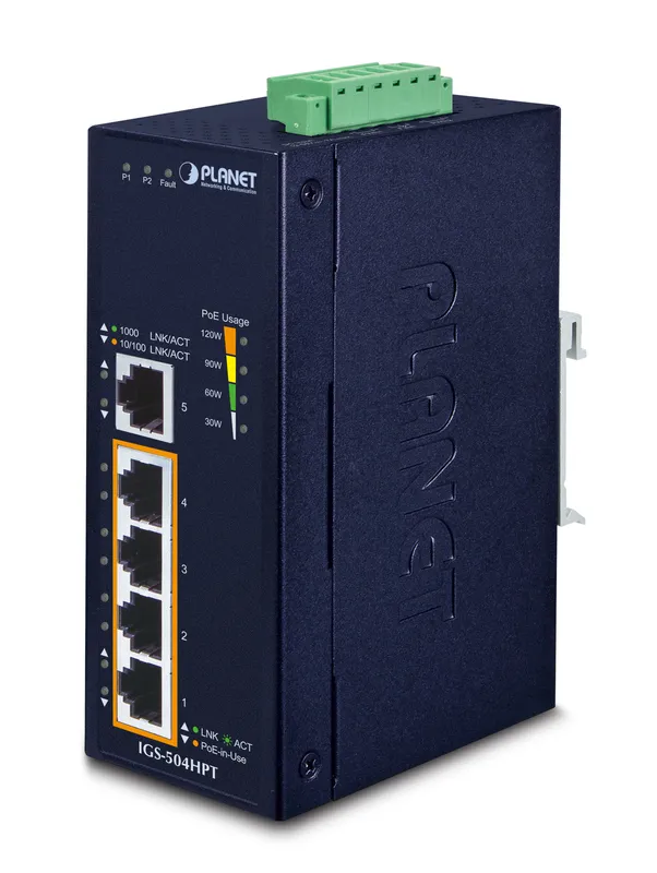 PLANET IGS-504HPT network switch Unmanaged L2 Gigabit Ethernet (10/100