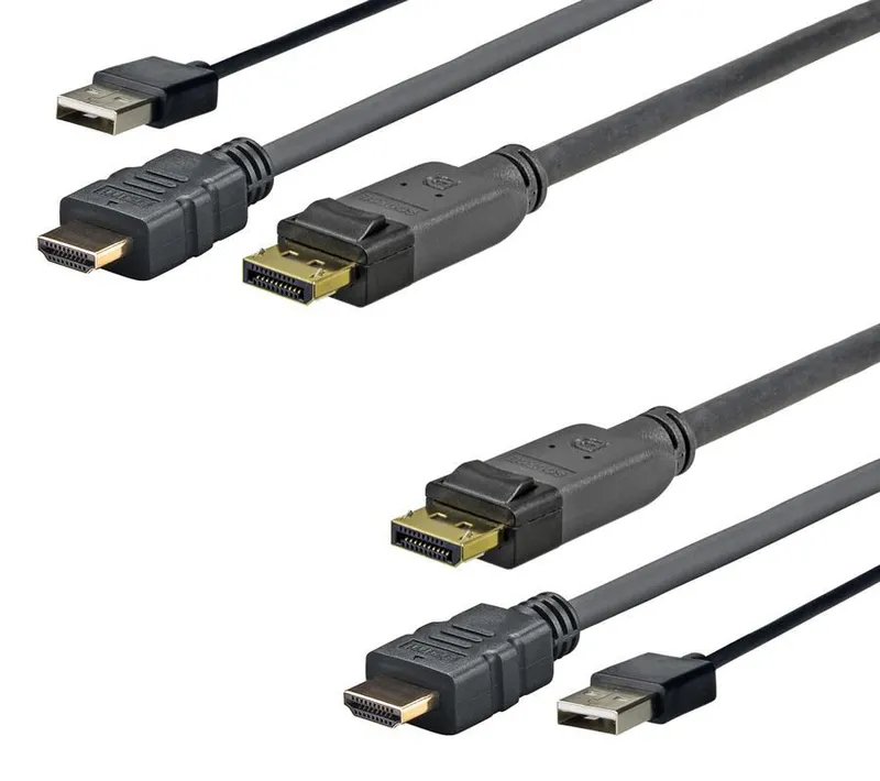 Vivolink PROHDMIUSBDP1 video cable adapter 1 m DisplayPort HDMI + USB
