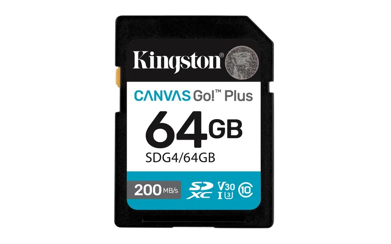 Kingston Technology Canvas Go! Plus 64GB SDXC Canvas Go Plus Gen4 200M