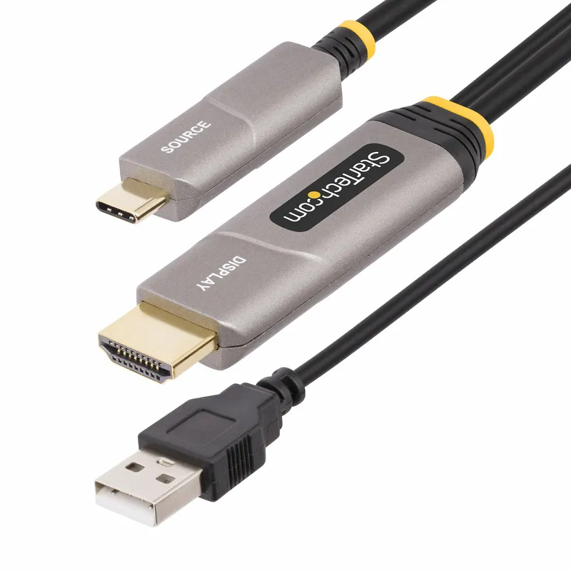 StarTech.com 30ft (9.15m) USB-C to HDMI 2.0 Active Optical Cable (AOC)