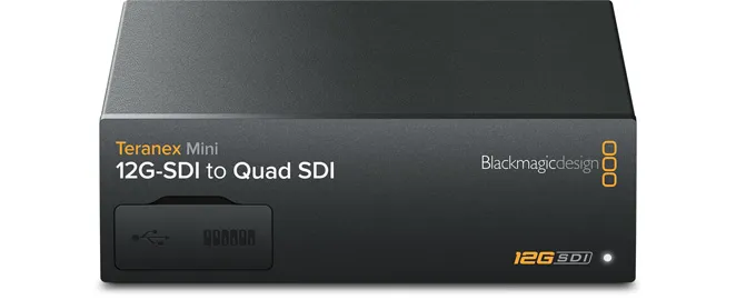 Blackmagic Design Teranex Mini 12G-SDI to Quad SDI Active video conver