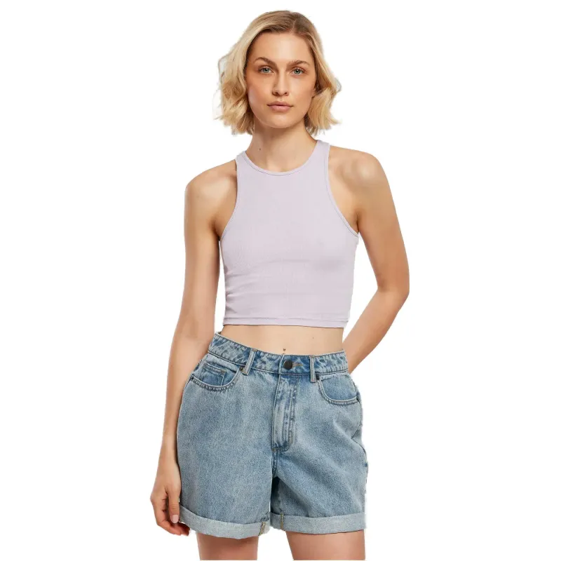 Short ribbed tank top for women Urban Classics