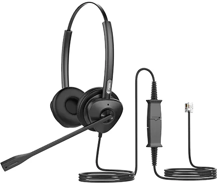 Fanvil HT302 QD to RJ9 dual Headset