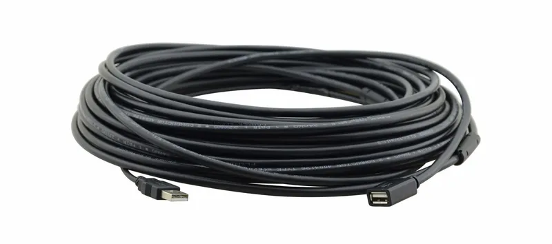Kramer Electronics CA-UAM/UAF-15 USB cable USB 2.0 4.6 m USB A 0.48 Gbit/s Black