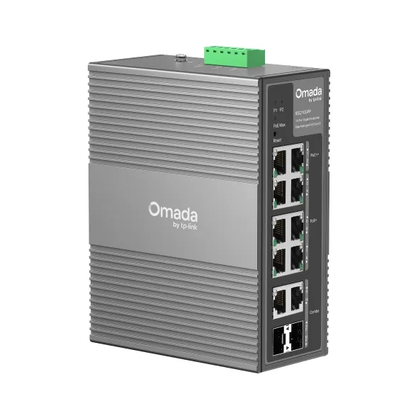 TP-Link Omada 10-Port Gigabit Industrial Easy Managed Switch with 6-Po