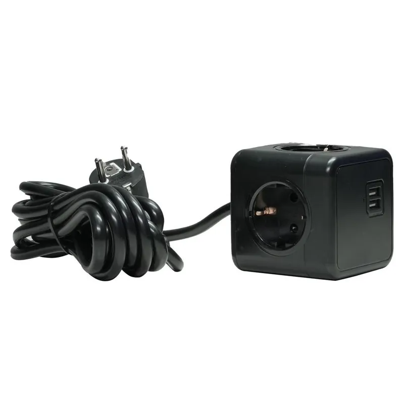 Microconnect GRUCUBE2USB-B3 power extension 3 m 3 AC outlet(s) Indoor