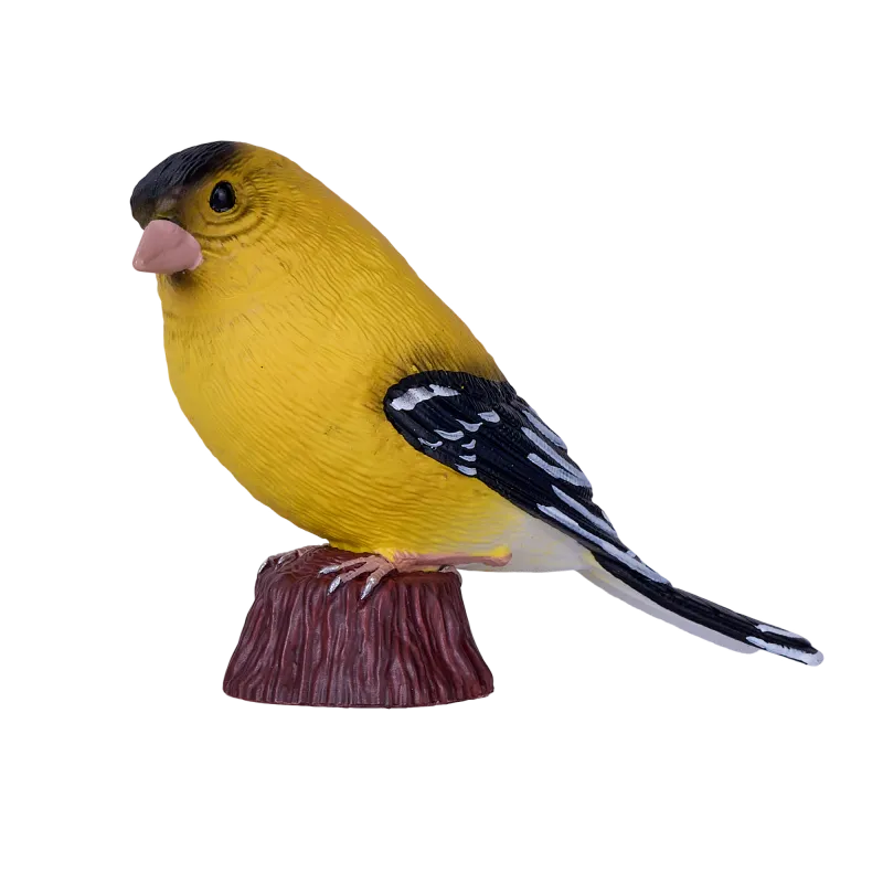 Mojo Fun Hand-painted American Goldfinch Wildlife Model Toy