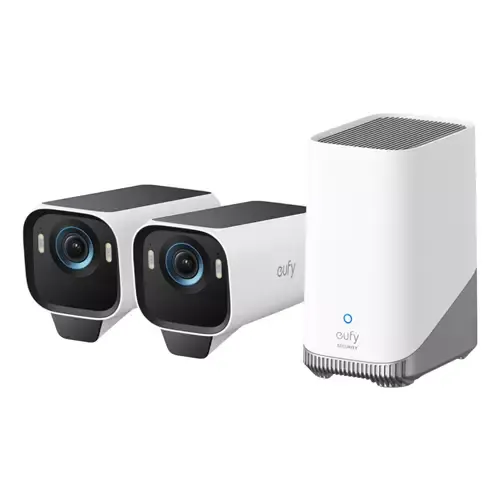 Eufy eufyCam S3 Pro 2-Cam Kit Bullet IP security camera Outdoor 3840 x 2160 pixels Wall