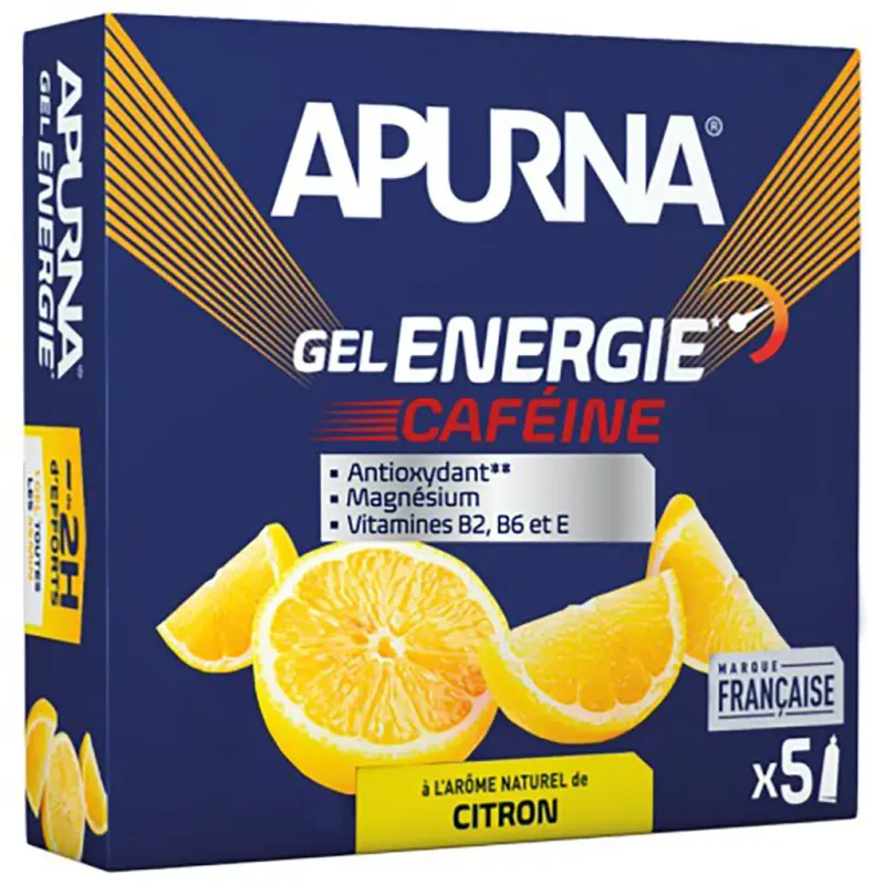gels énergétiques citron caféine passage difficile Apurna