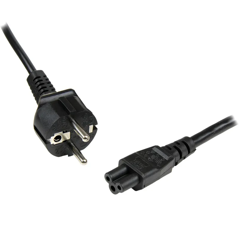 StarTech.com 2m (6ft) Laptop Power Cord. EU Schuko to C5. 2.5A 250V. 1