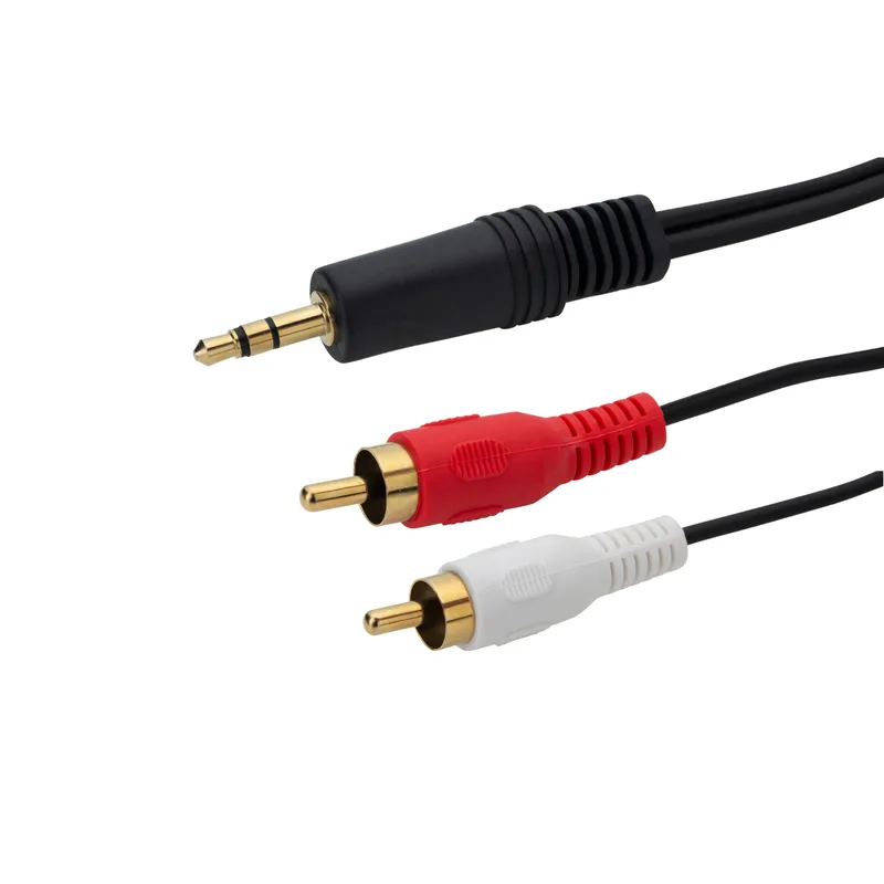 connektgear 3m 3.5mm Stereo to 2 x RCA/Phono Audio Cable - Male to Mal