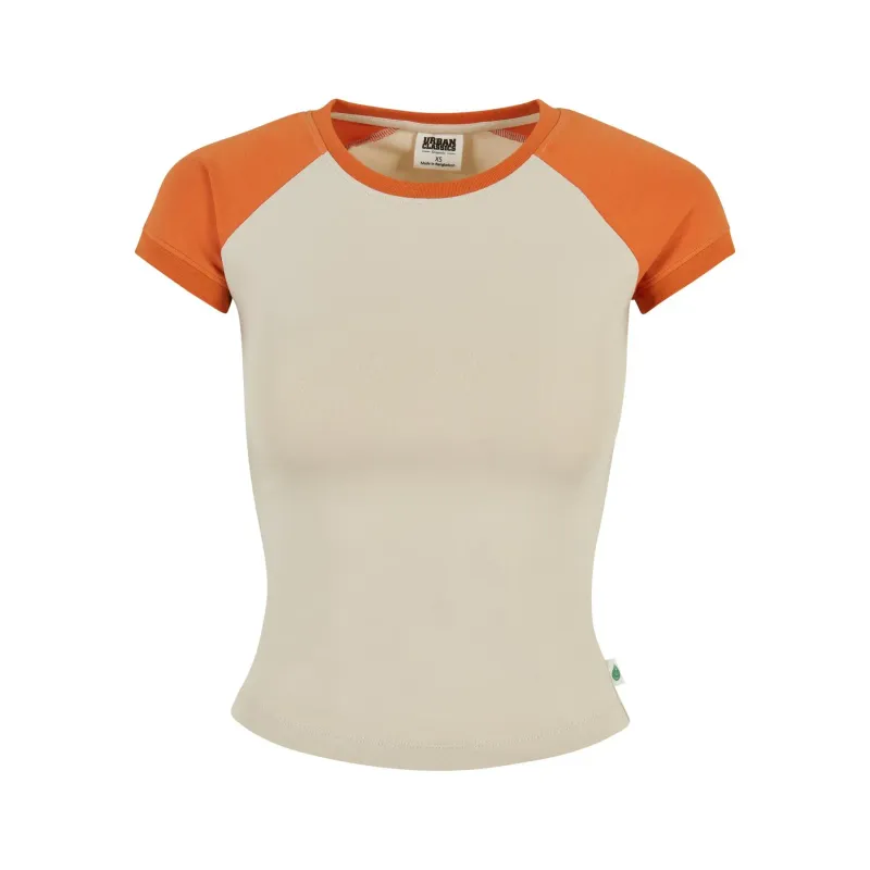 Retro T-shirt court Women's stretchy Urban Classics Organic