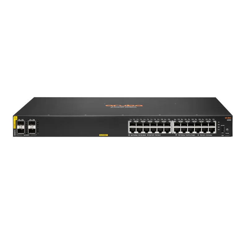 HPE Aruba Networking Aruba 6000 24G Class4 PoE 4SFP 370W Managed L3 Gi