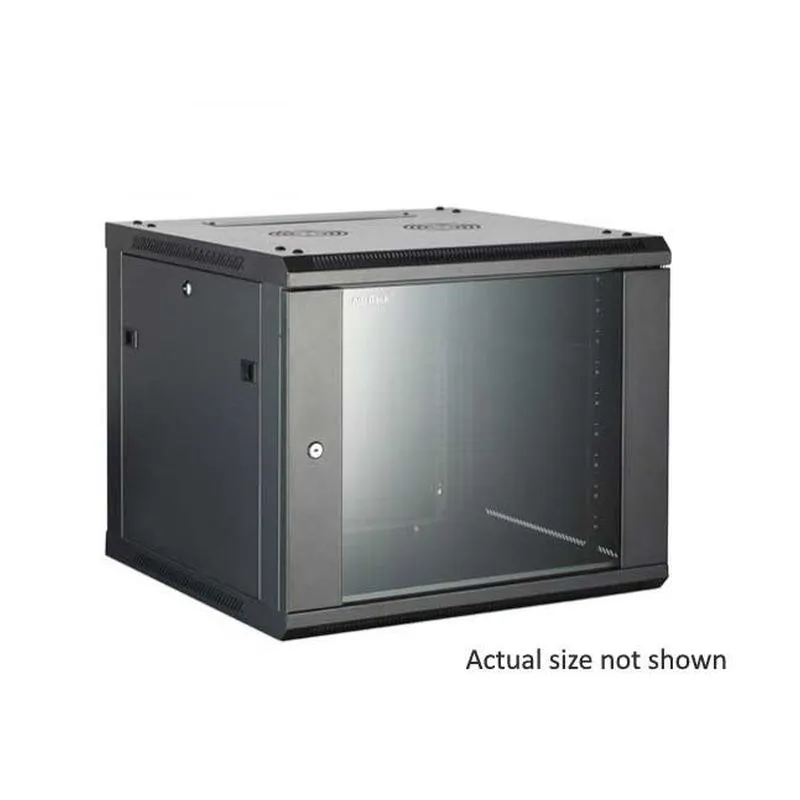 FDL 12U 19 INCH WALL MOUNTING CABINET - 550mm DEEP / BLACK