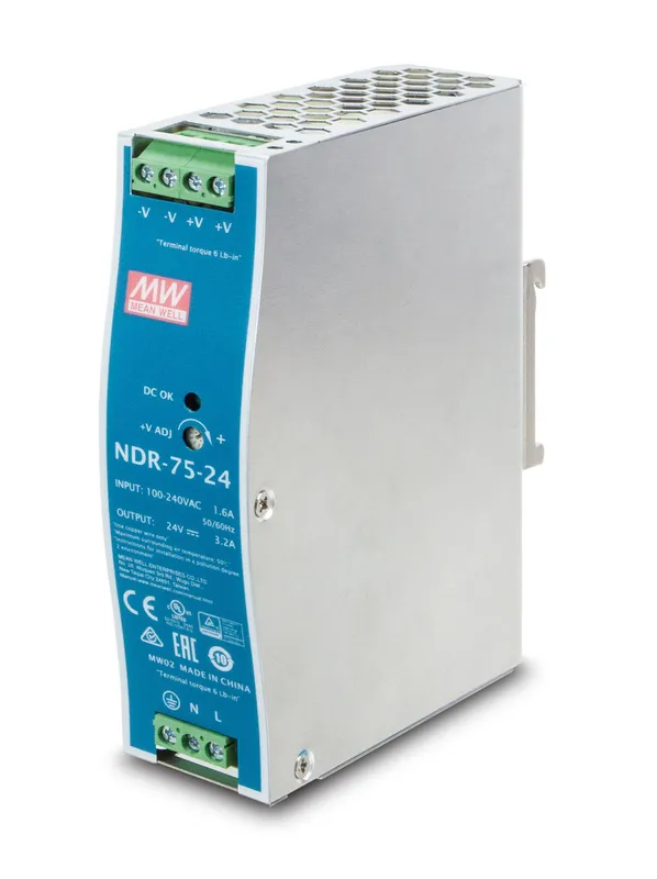 PLANET PWR-75-24 power supply unit 75 W Blue. Grey